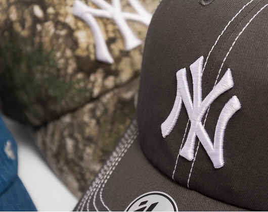 Kšiltovka '47 Brand - MLB Contrast Stitch CLEAN UP - NY Yankees - Steel
