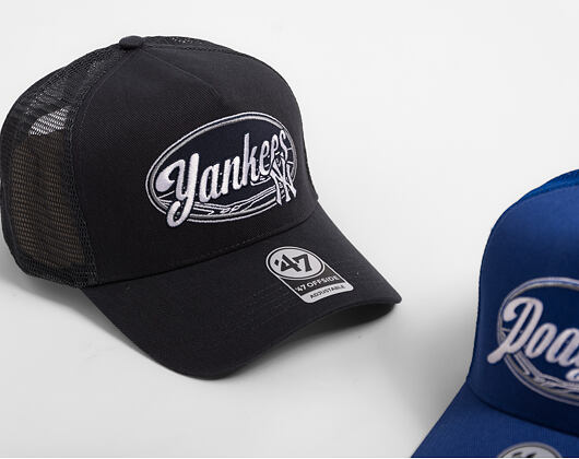 Kšiltovka '47 Brand - MLB Enfield Offside Dt CLEAN UP - NY Yankees - Navy