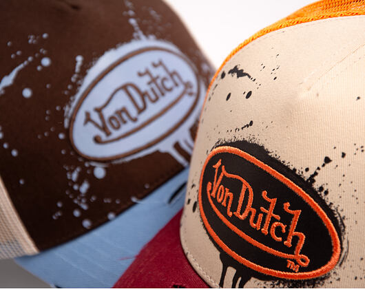 Kšiltovka Von Dutch - Baseball - Print & Embroidery - Red / Yellow