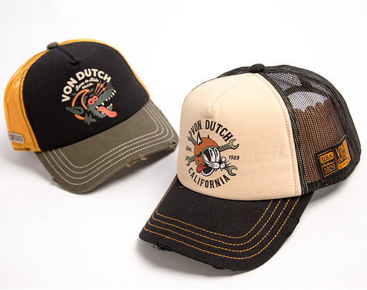 Kšiltovka Von Dutch - Trucker - Print - Black