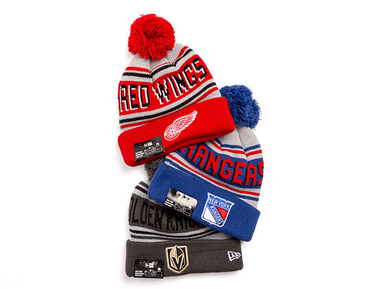 Kulich New Era - NHL Evergreen Wordmark Pom Medium Knit - Detroit Red Wings - Team Color