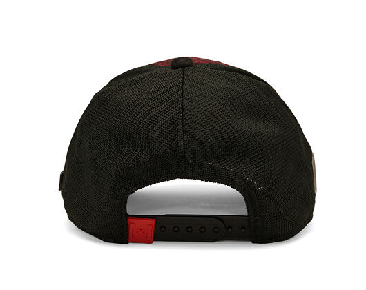Kšiltovka Capslab - Tom & Jerry Trucker - Tom Grin Buffalo Check - Red / Black
