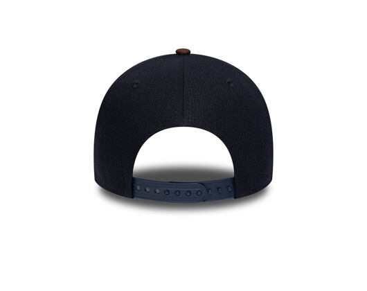 Kšiltovka New Era - MLB Suede Visor 9FORTY A-Frame - Detroit Tigers - Navy / Chestnut Brown