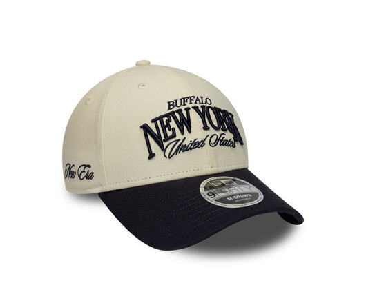 Kšiltovka New Era - Branded Wordmark 9FORTY M-CROWN - Cream / Navy