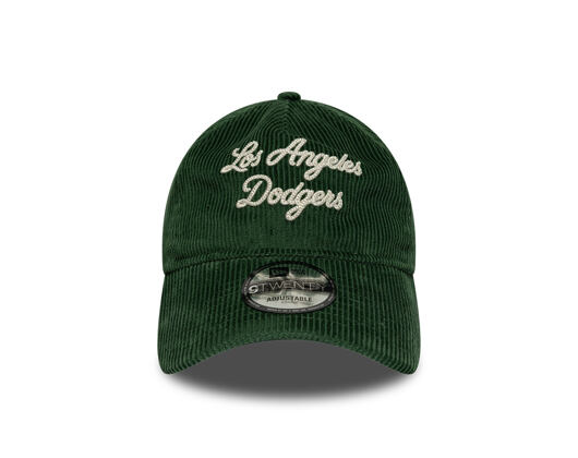 Kšiltovka New Era - MLB Cord Script 9TWENTY A-Frame - LA Dodgers - Cilantro Green