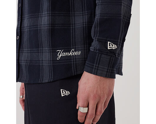 Triko New Era - MLB Plaid Shirt - NY Yankees - Navy