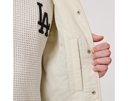 Bunda New Era - MLB Coaches Jacket - LA Dodgers - Stone