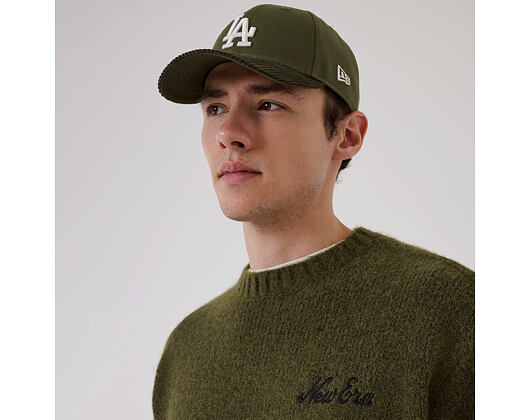 Svetr New Era - Branded Simple Knit Crew - New Olive