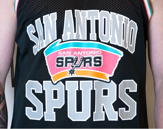 Dres Mitchell & Ness San Antonio Spurs Drop Step Black
