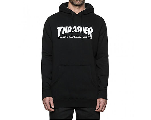 Mikina s kapucí HUF Thrasher Classic Hoody Black