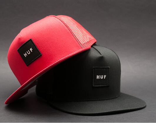 Kšiltovka HUF Box Logo Trucker Black Snapback