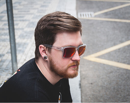 Sluneční Brýle Oakley Sliver XL Matte Clear / Torch Iridium - OO9341-09