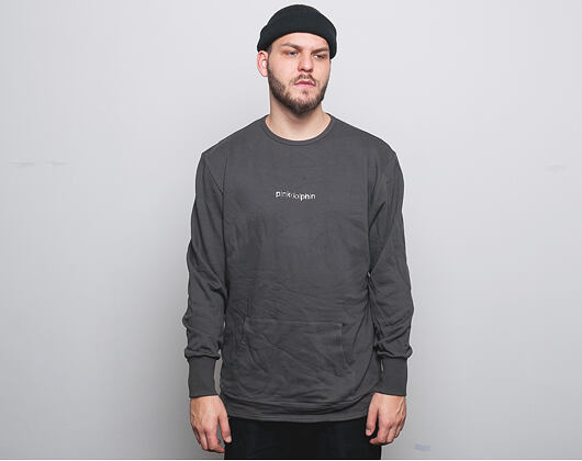 Mikina Pink Dolphin Classic Crewneck Charcoal