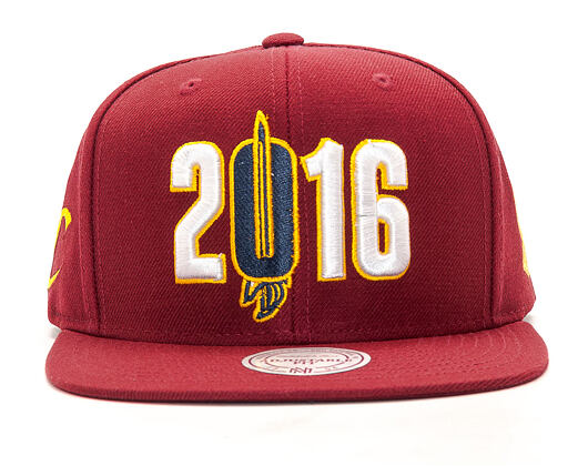 Kšiltovka Mitchell & Ness Championship Cleveland Cavaliers Burgundy Snapback
