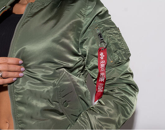 Dámský zimní Bomber Alpha Industries MA-1 SF Wmn Sage Green (-5° C)