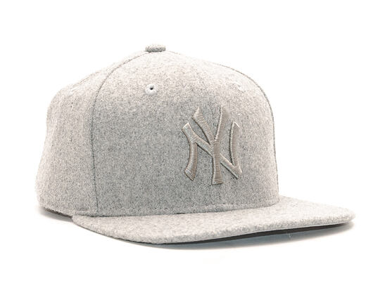 Kšiltovka New Era Melton Tonal New York Yankees Grey 9FIFTY Snapback