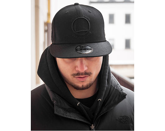 Kšiltovka New Era Black On Black Golden State Warriors Black 9FIFTY Snapback