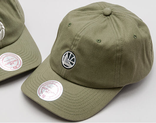 Kšiltovka Mitchell & Ness Morbido Slouch Golden State Warriors Khaki Strapback