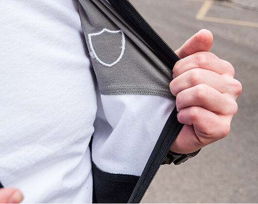 Bunda New Era Border Edge Track Jacket Oakland Raiders Black/Grey/White