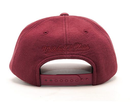 Kšiltovka Mitchell & Ness Throwback Miami Heat Burgundy Snapback