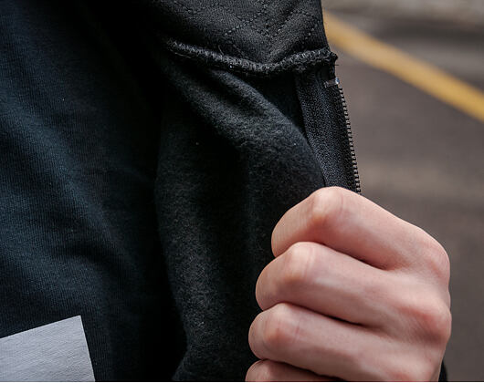 Mikina S Kapucí Pink Dolphin Rare Air Zip Up Black