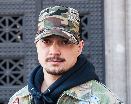 Kšiltovka New Era Patchwork Camo Trucker 9FORTY Woodland Camo Snapback