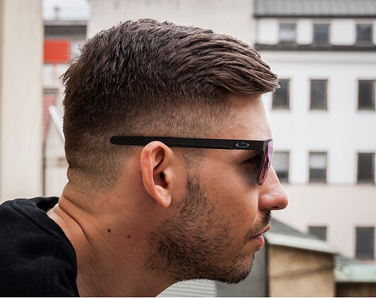 Sluneční Brýle Oakley Holbrook Metal Matte Black/Red Iridium OO4123–0255