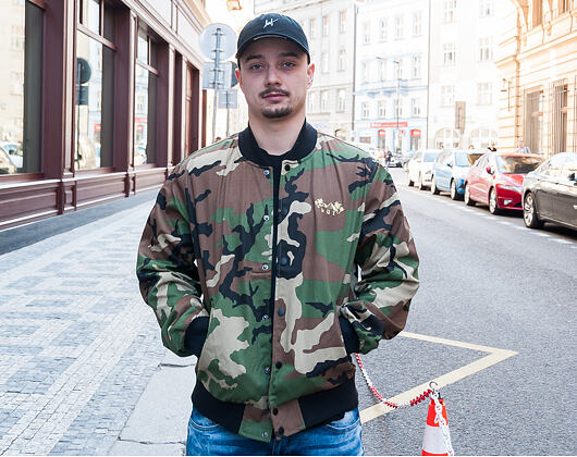 Bomber HUF Kingston Jacket Woodland