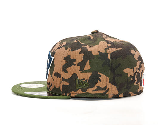 Kšiltovka New Era Camo Team Fitted New England Patriots 59FIFTY Woodland Camo/Official Team Color