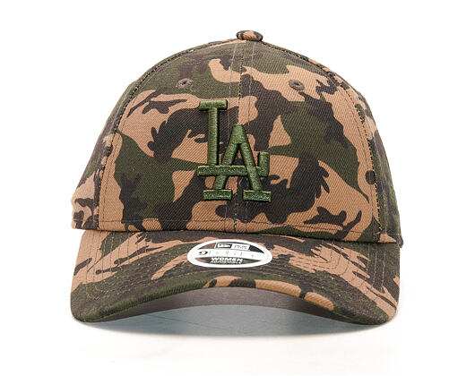 Dámská Kšiltovka New Era Seasonal Camo Los Angeles Dodgers 9FORTY Woodland Camo Strapback