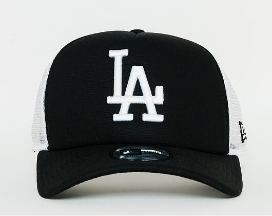 Kšiltovka New Era - MLB Clean 9FORTY Trucker - LA Dodgers - Black / White