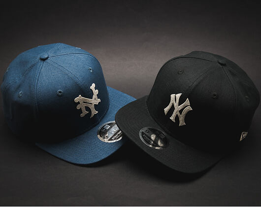 Kšiltovka New Era Linen Felt New York Mets 9FIFTY Navy Strapback