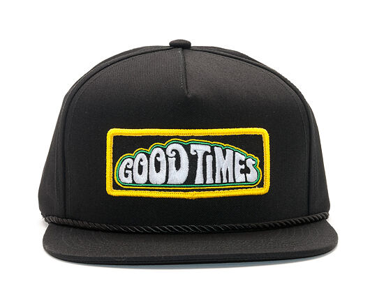 Kšiltovka HUF Apparel Cap Good Times Black Snapback
