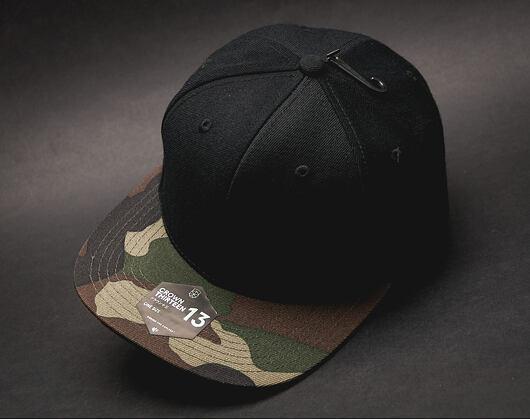 Kšiltovka State of WOW Crown 13 Black/Camo Snapback