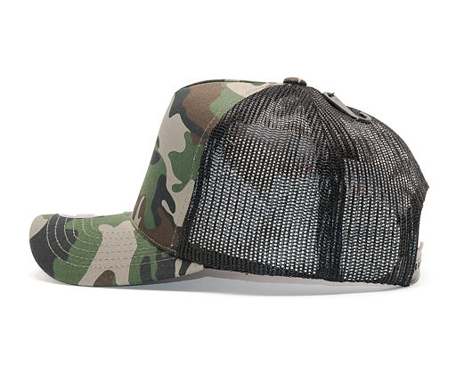 Kšiltovka State of WOW Reed Baseball Trucker Camo/Black Snapback