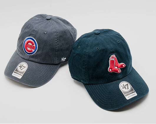 Kšiltovka 47 Brand Boston Red Sox Clean Up Navy Strapback