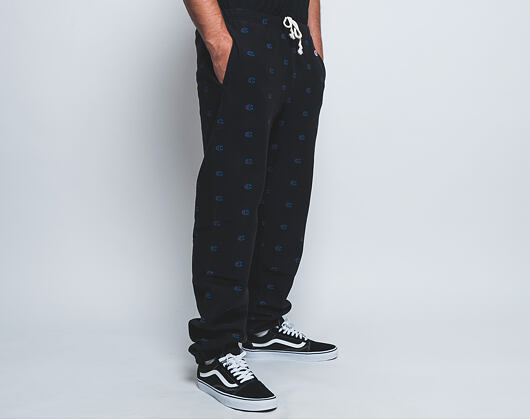 Tepláky Champion Elastic Cuff Pants Mini Logo Print Black