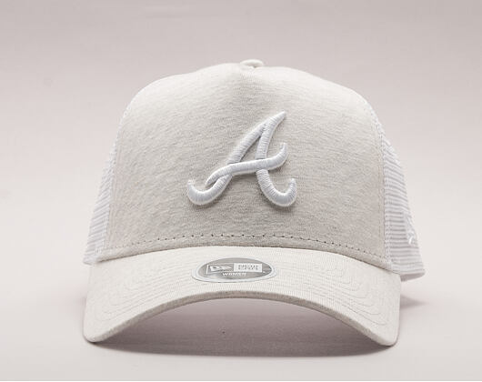 Dámská Kšiltovka New Era Jersey Essential Trucker Atlanta Braves 9FORTY Satin Snapback