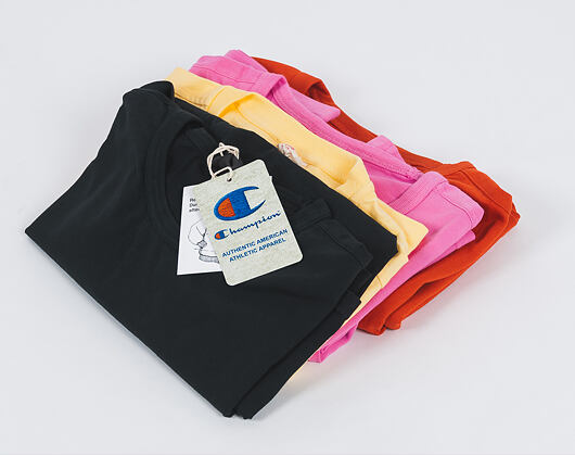 Triko Champion Crewneck T-Shirt Sleeve Mini Logo Pink