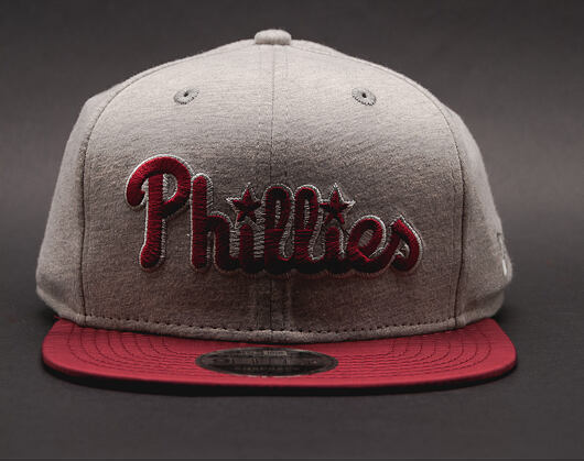 Kšiltovka New Era The Lounge Philadelphia Phillies 9FIFTY Gray/Cardinal Snapback