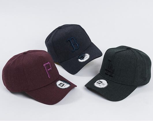 Kšiltovka New Era Seasonal Heather 9FORTY A-Frame Los Angeles Dodgers Heather Black Snapback