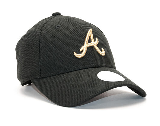 Dámská Kšiltovka New Era Sport Atlanta Braves 9FORTY Black/Gold Strapback