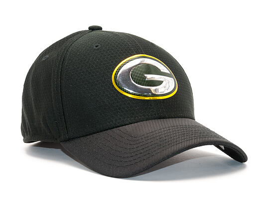Kšiltovka New Era Black Coll Green Bay Packers 39THIRTY Black