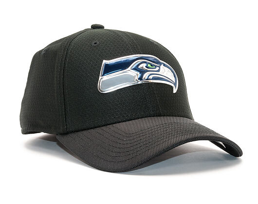 Kšiltovka New Era Black Coll Seattle Seahawks  39THIRTY Black
