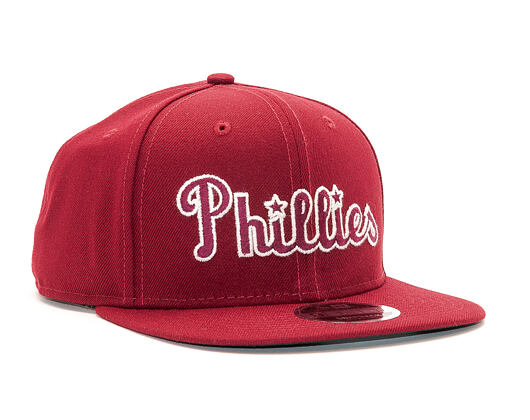Kšiltovka New Era Classic Script Philadelphia Phillies 9FIFTY Cardinal Snapback
