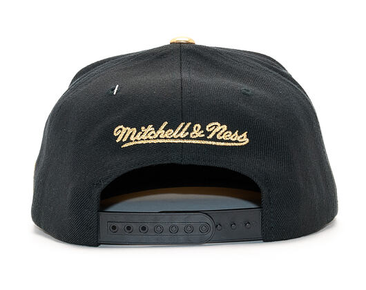 Kšiltovka Mitchell & Ness Gold Tip SB NBA Chicago Bulls Black/Gold Snapback