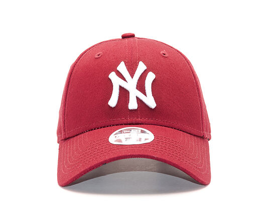 Dámská Kšiltovka New Era Essential New York Yankees 9FORTY Carmine/White Strapback