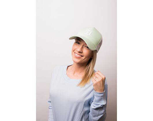 Dámská Kšiltovka New Era Oxford A Frame Trucker Detroit Tigers 9FORTY Green Snapback