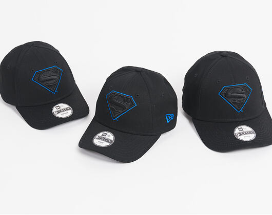Dětská Kšiltovka New Era Char Outl Superman 9FORTY Child Black/Blue Azzure Strapback