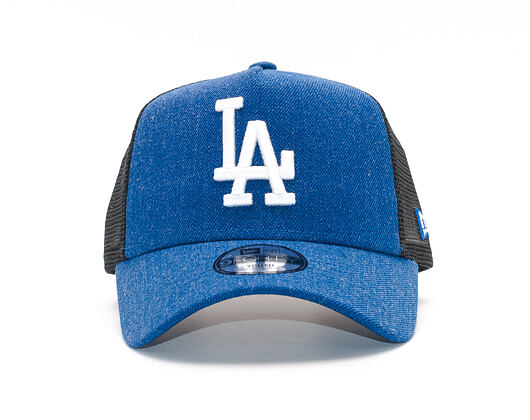 Dětská Kšiltovka New Era Seas Heather Aframe Trucker Los Angeles Dodgers 9FORTY Youth Heather Light 